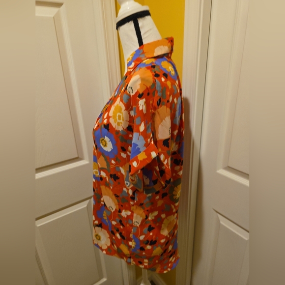 CABI FLORAL BLOUSE, SIZE XS - Picture 5 of 10
